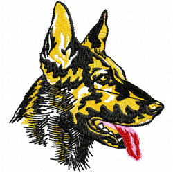Dogs Embroidery Design 8 Dogs Embroidery Design 8